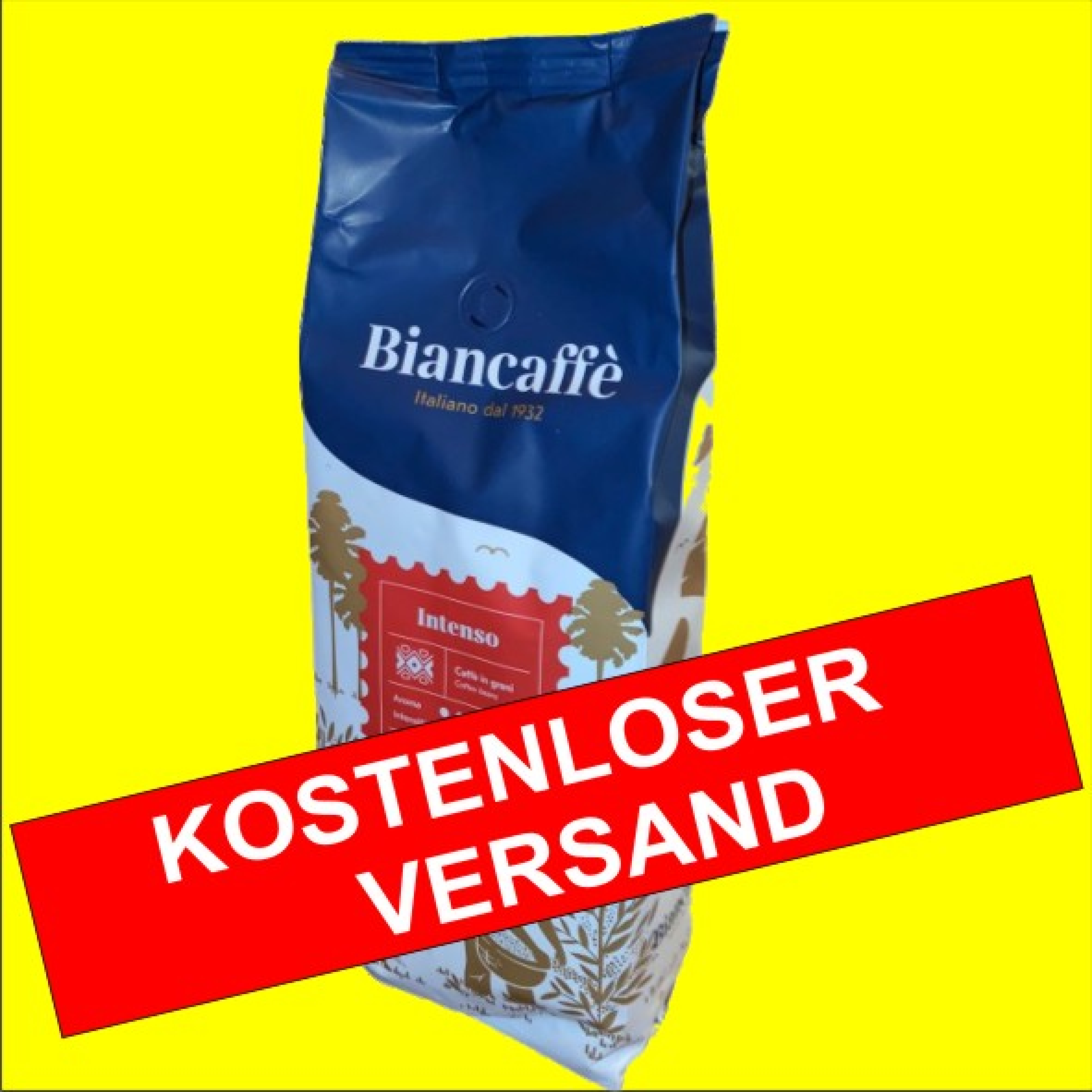 Biancaffe Intenso Espresso 1000g Bohnen 1Kg Kaffee Espressobohnen